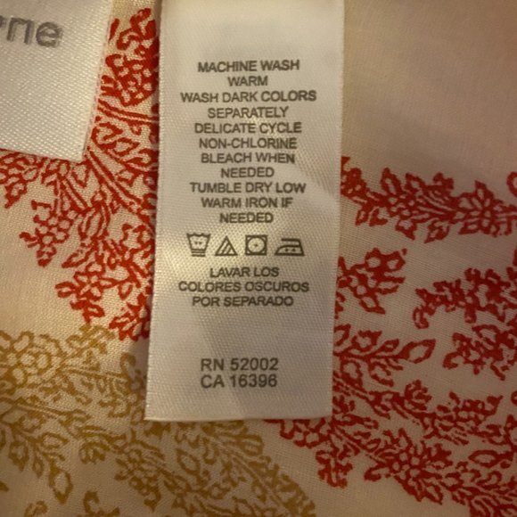 Liz Claiborne "Liz Sport" Paisley Print Shirt Size L Short Sleeve - Picture 4 of 7